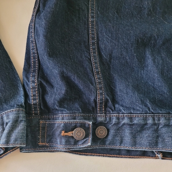 Levis 90s Aztec Embroidered Denim Trucker‎ Jacket Mens Small Red Tab - Picture 10 of 14